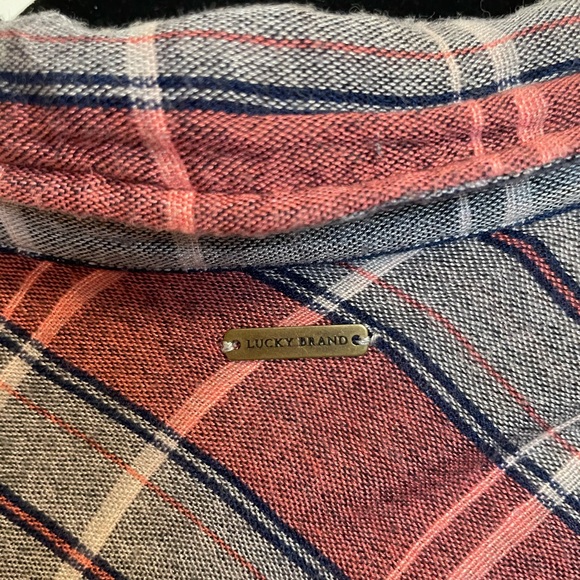 Lucky Brand Pink Flannel ✨💖✨ - Picture 3 of 5